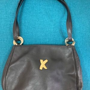 Paloma Picasso Black Shoulder Bag, Preowned,  Good Condition